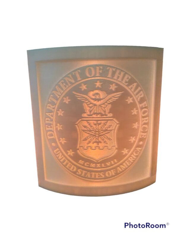 Air Force logo night light cover active duty veteran unique gift mom dad son daughter airmen - Image 2