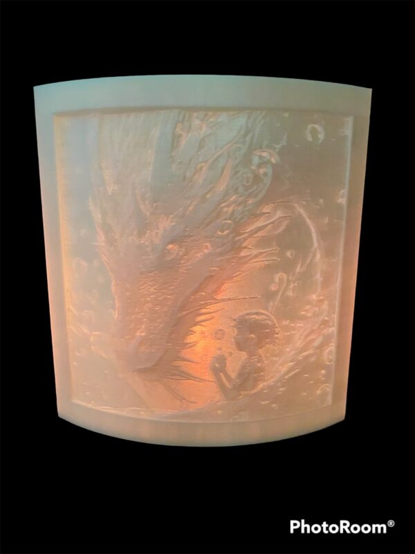 mystical dragon night light cover anime Japanese style unique gift - Image 2